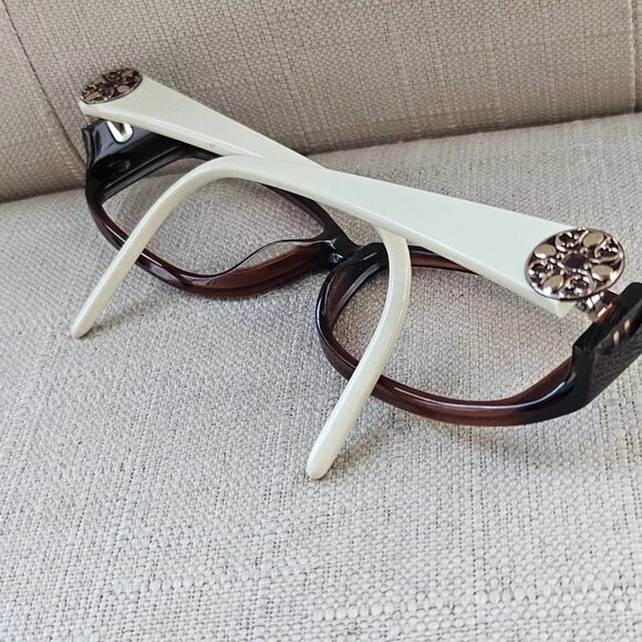 Kirkland Signature Women Eyeglasses Frame Brown/White SAN DIMAS KS1015 Glasses - Picture 5 of 11